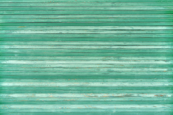green old weathered blind made of