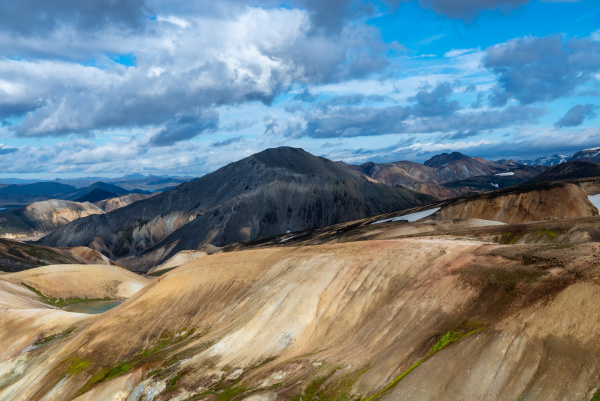 volcanic mountains of landmannalaugar in fjallabak