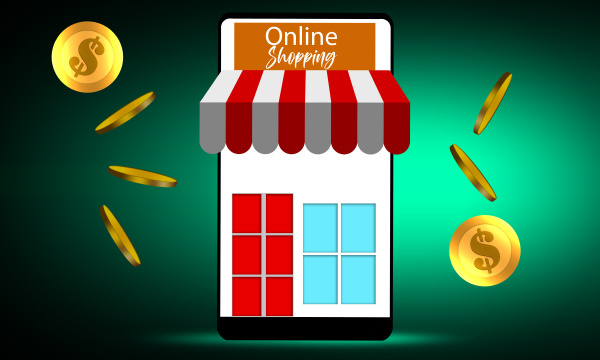 online shopping with mobile phone