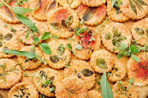 cookies with herbs