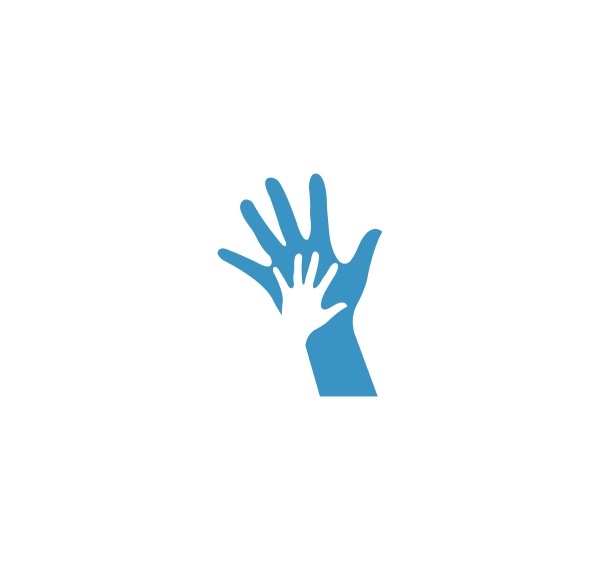 hand care logo template vector icon
