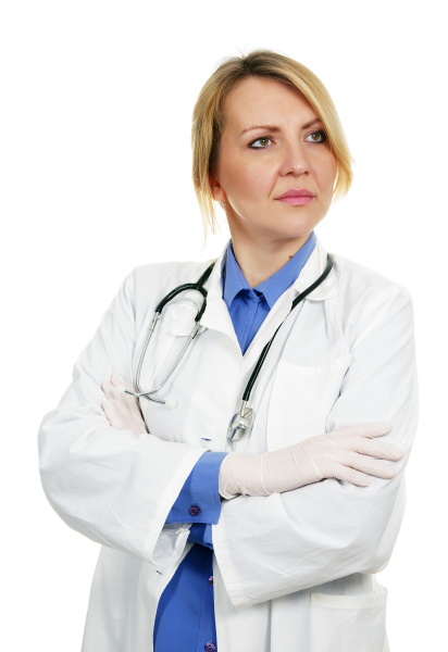 female blond doctor