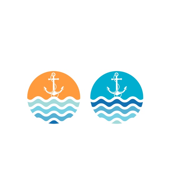 anchor icon logo template vector