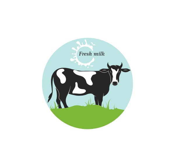 cow logo vector illustration templat