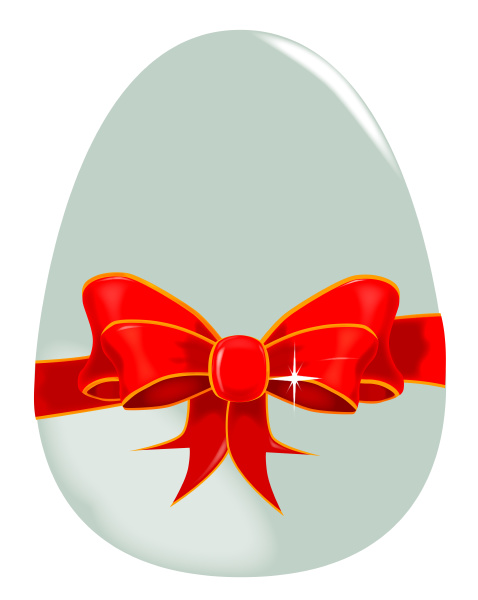egg and ribbon