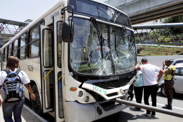 accident with public transport buses