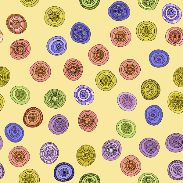 abstract vintage colored circles seamless
