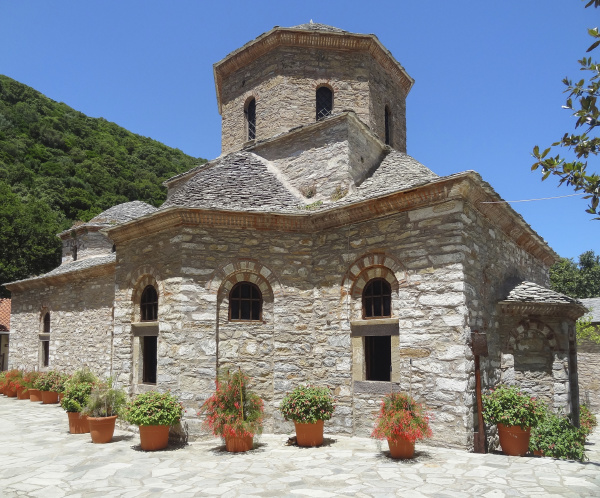 evangelistria monastery at skiathos