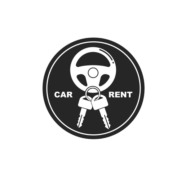 icon and logo of car rent