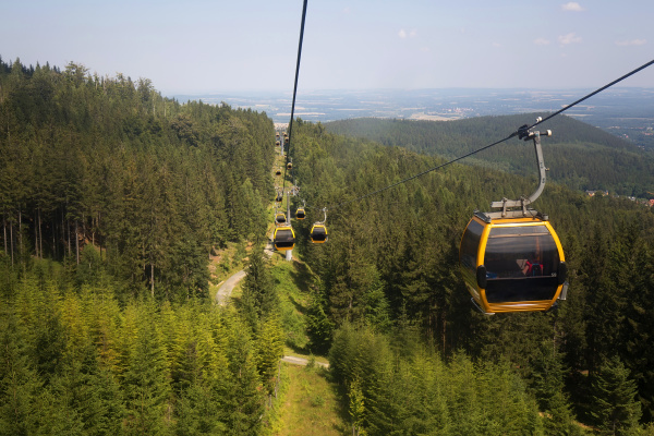 gondola lift in the polish mountains