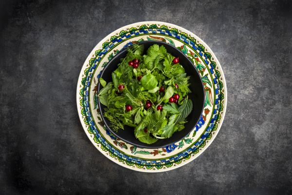 oriental herb salad mint