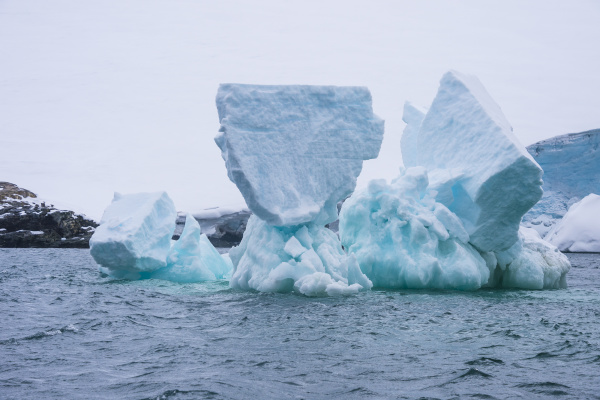 iceberg floating in south orkney islands
