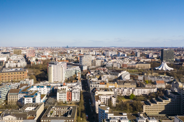 germany berlin aerial view
