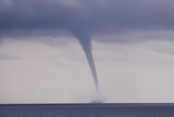waterspout offshore sao tome