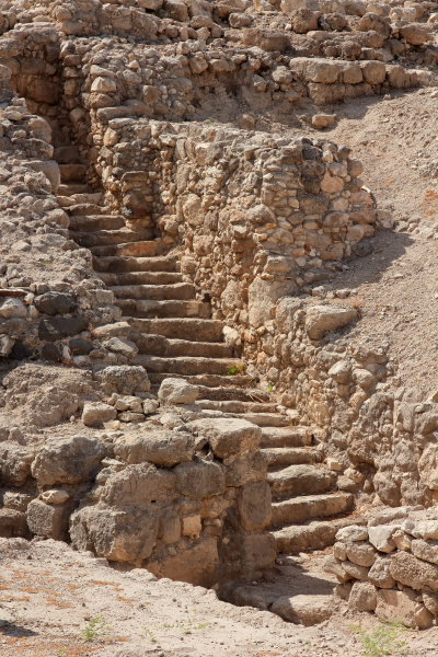ruins at tel megiddo national park