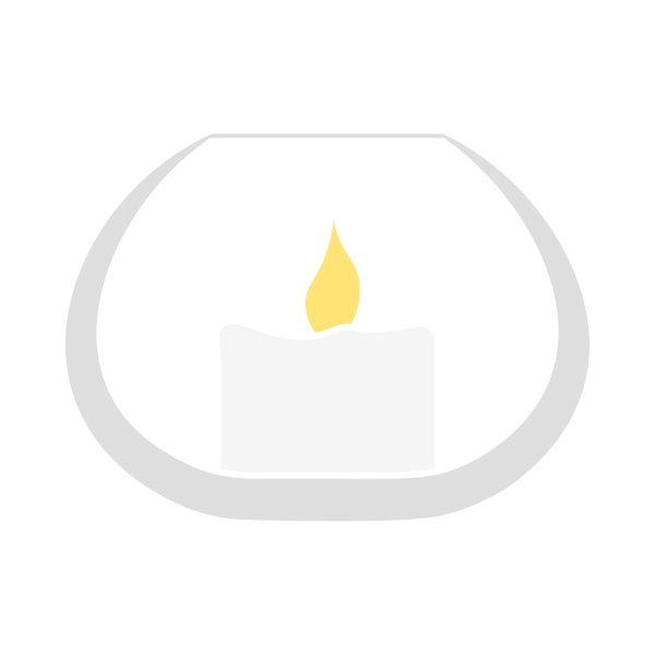 candle in glass icon