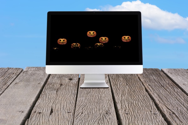 halloween images on desktop screen
