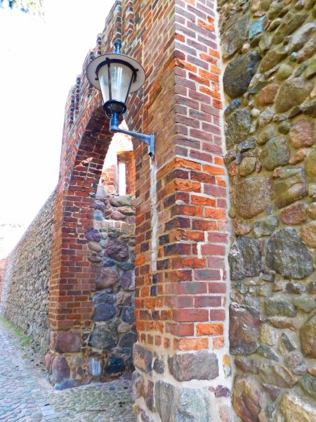 historic city wall from the middle