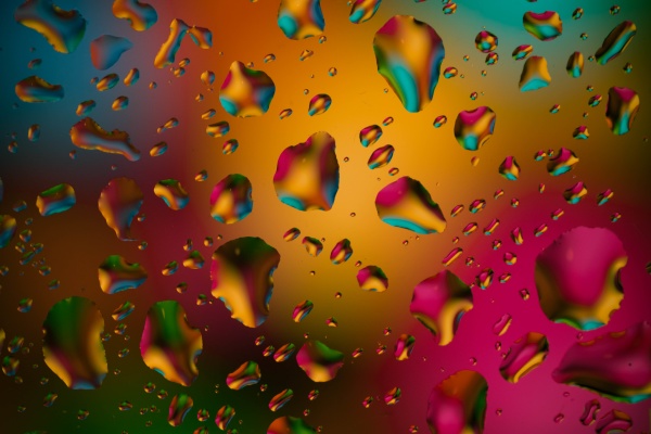 a lot of colorfull drops on