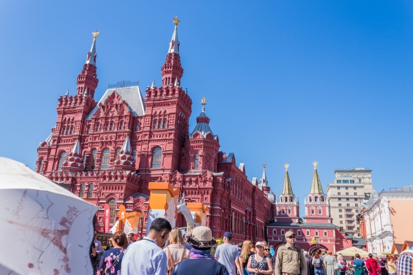 historical buildings at the red square