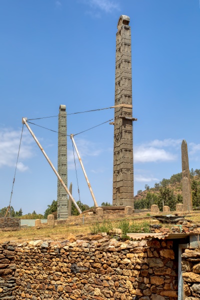 ancient obelisks in city aksum