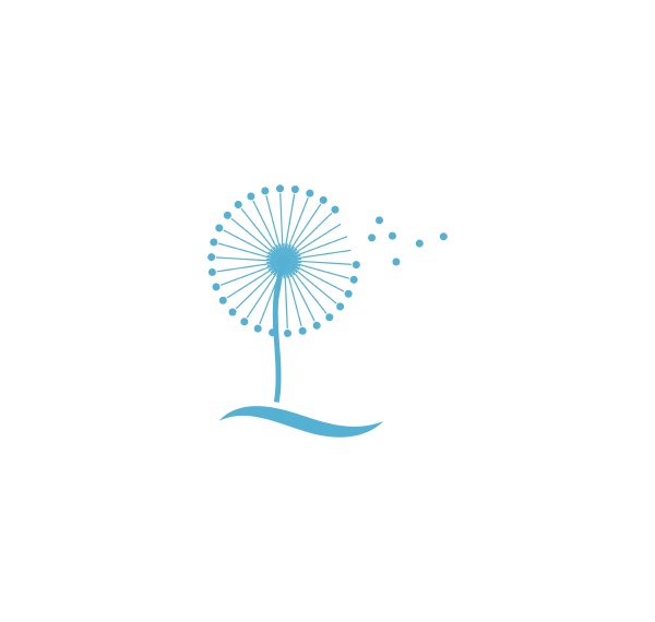 dandelion, flower, logo, icon, vector - 28933883
