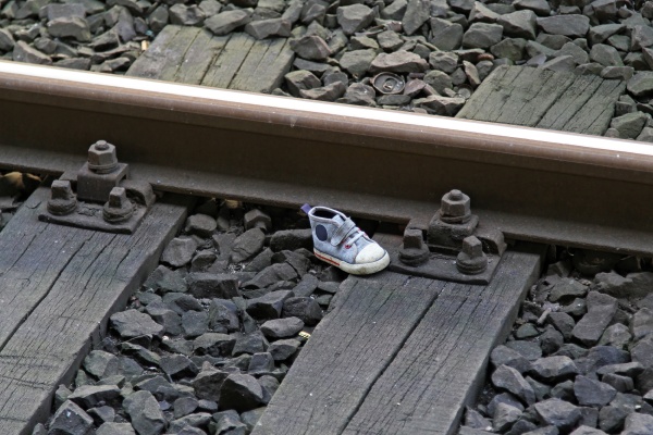 shoe at railroad