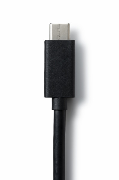usb type c placed on white