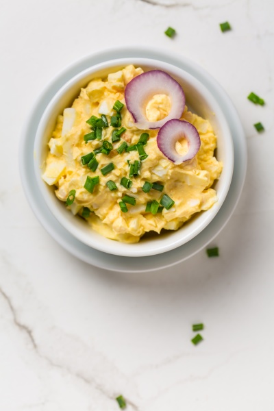 egg spread with onion and chives