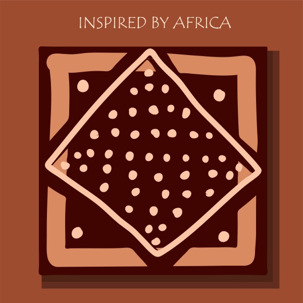 african background flyer with tribal