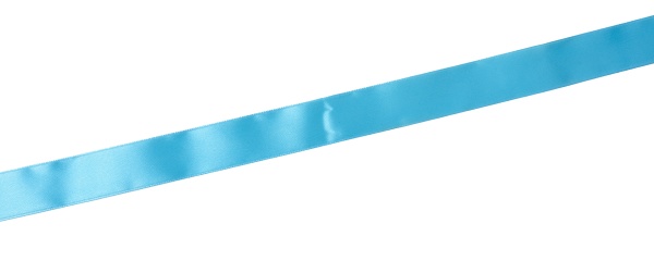 light blue silk ribbon isolated on