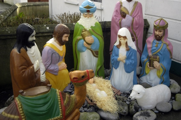 christmas crib or nativity scene