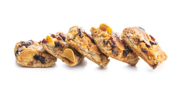 crunchy cereal cookies with nuts and