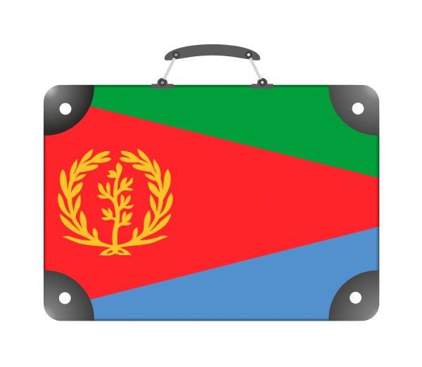 eritrea country flag in the form