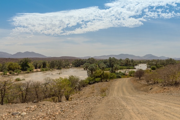 landscape view of the kunene river