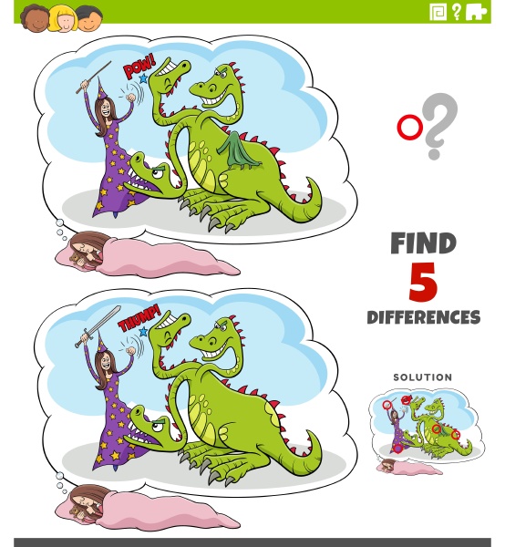 differences-educational-game-with-fantasy-dream-stock-photo