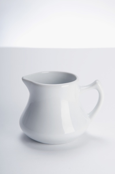 close up of a white ceramic