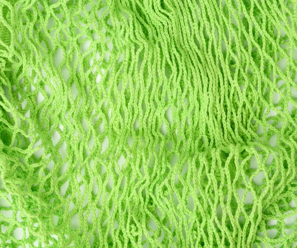 green cloth shopping bag texture