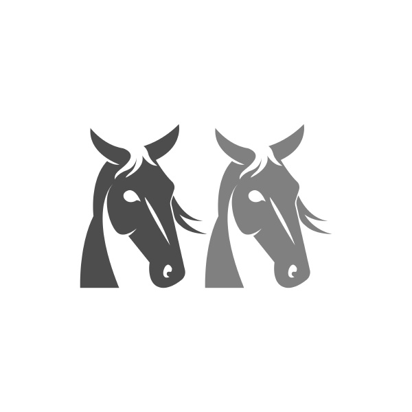 horse logo icon design template vector
