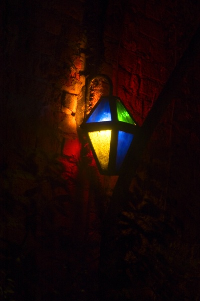 low angle view of a lantern