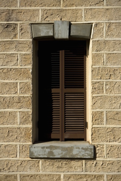 close up of a closed window