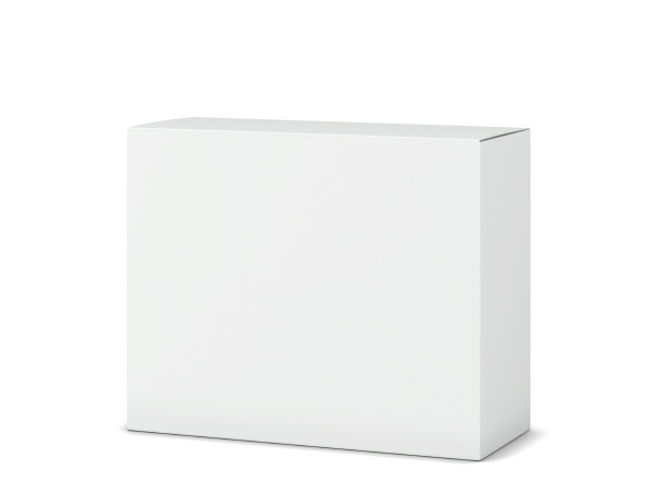 blank cardboard box mockup