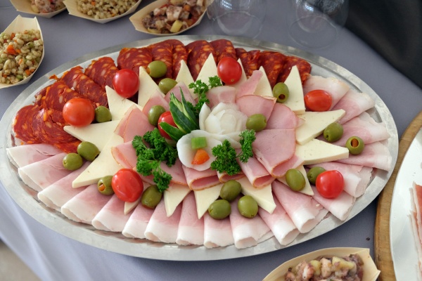 classic croatian starter plate with fine