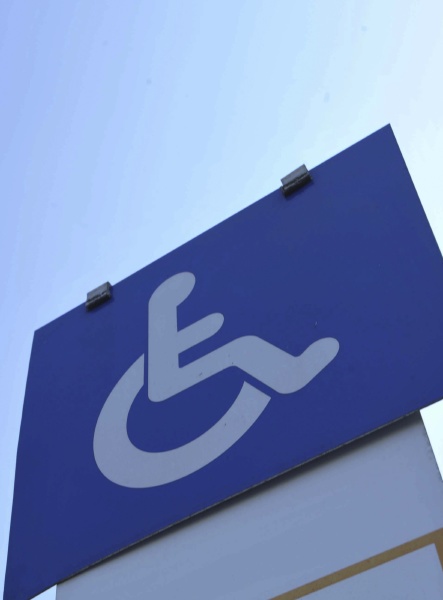 handicapped or disabled parking space traffic