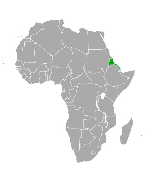 map of eritrea in africa