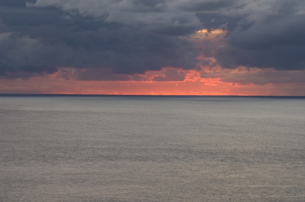 sunset over the atlantic ocean