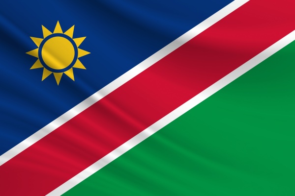flag of namibia fabric texture