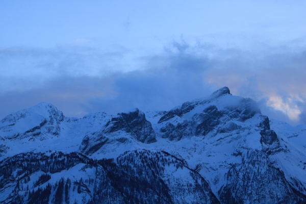 schlauchhorn and other mountains seen from