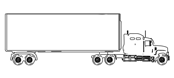 truck tractor unit and trailer