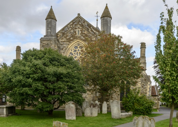 churchyard and st thomas church